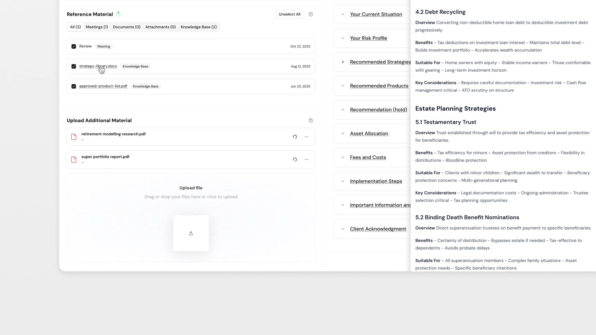 Document page attachments